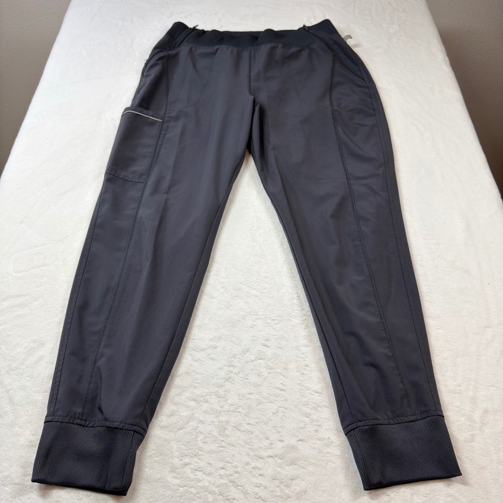 Cherokee‎ CK110A Infinity Jogger Scrub Pants Womens L Pewter Grey Good Stretch